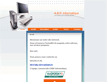 Tablet Screenshot of abp-informatique.be